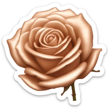 a rose gold rose sticker