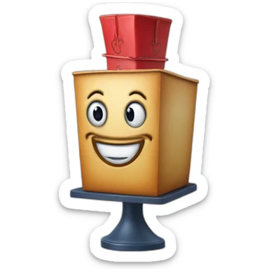  jack in the box company mascot  sticker