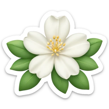 Jasmine flower sticker