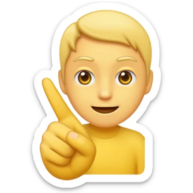 A normal emoji flipping me off sticker