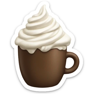 mocha with a bow on it sticker