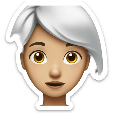 a girl is cry sticker