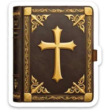 vintage cover holy bible sticker