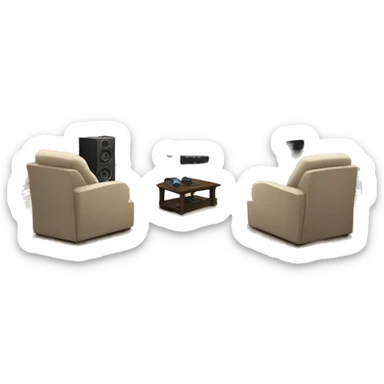 Family home theatre sticker