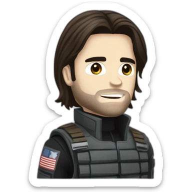 Winter soldier bucky barnes sticker