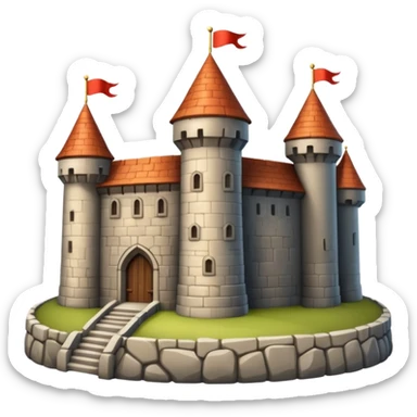 castelo medieval sticker