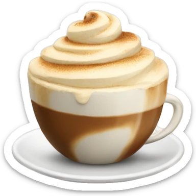 Cappuccino gelato sticker