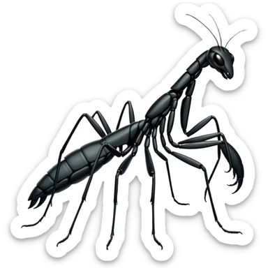black mantis sticker