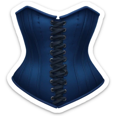 Dark blue corset sticker