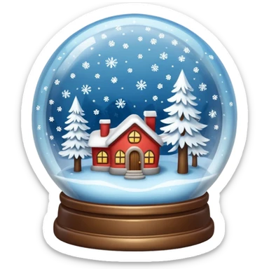 snow-globe sticker