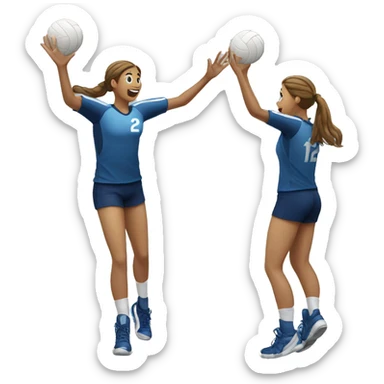 volleyball setter sticker