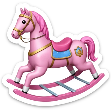 pink Rocking Horse sticker