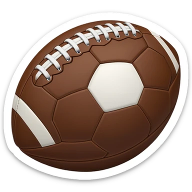 create a football icon inspired by airbnb category icons it should just be a white outline sticker