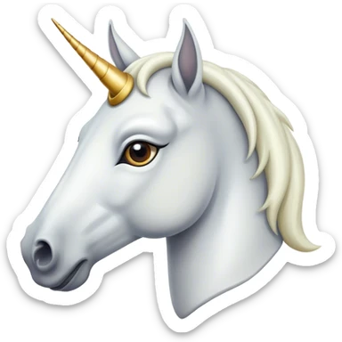 Cheval avec une corne sur le front sticker