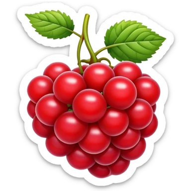 bright red blackberry fruit sticker