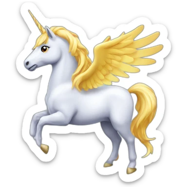 pegasus unicorn sticker