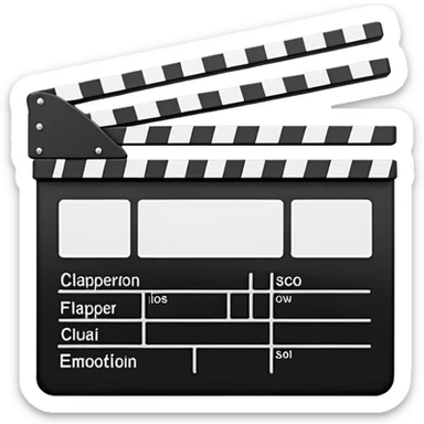 film clapperboard sticker