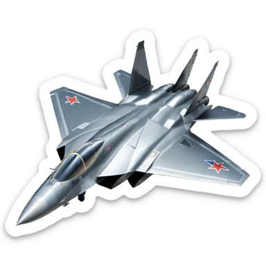 Su‑57 fighter jet sticker