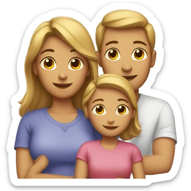 family of four sticker