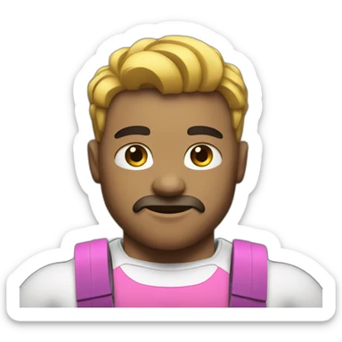 White Weightlifter sticker