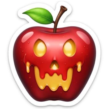 Poison apple dripping sticker