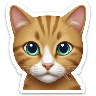 bıyıklı kedi sticker