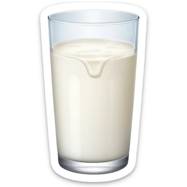 Glass of milk sticker