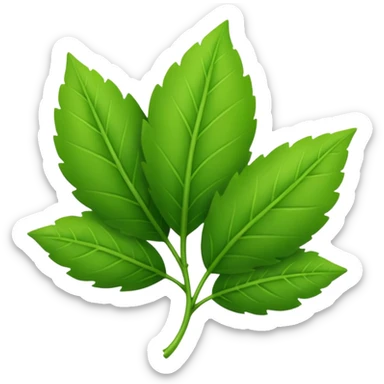 create a green leaves for salaad sticker