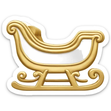 Chanel logo Sleigh Chanel gold and white sticker