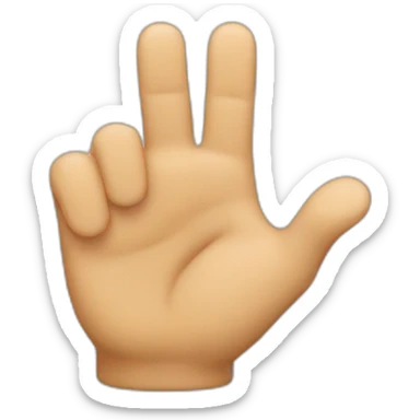 Ok but the thumb is bend a bit forwarm sticker