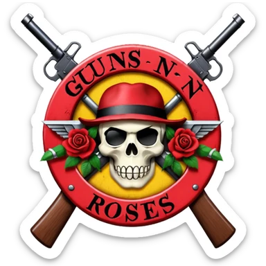 Logo de Guns N Roses sticker