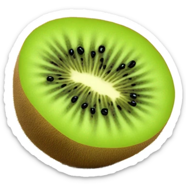 3d kiwi fruit sticker