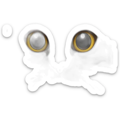 starring cat face sticker