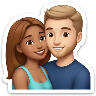 Liam kissing Mia sticker