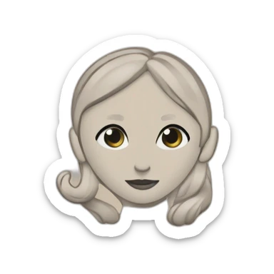 lwtter alpha in cursive sticker