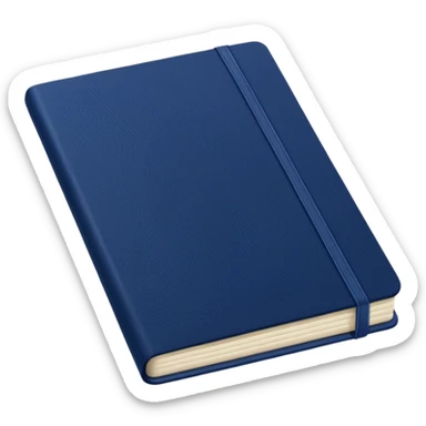 Navy blue notebook 📒  sticker