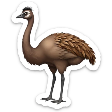 an emu sticker