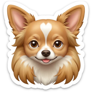 long-haired chihuahua  sticker