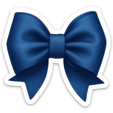 Navy blue bow  sticker