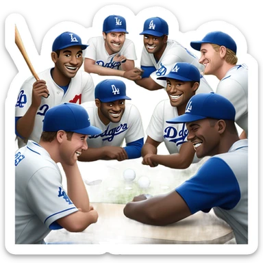Los Angeles Dodgers Chippin  sticker