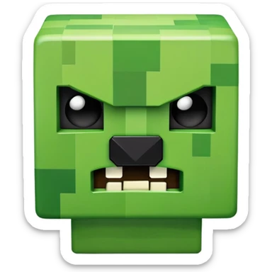 creeper from minecraft sticker