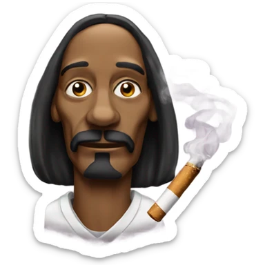 Snoop dog smoking  sticker