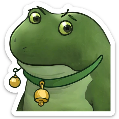 bufo with cats sticker