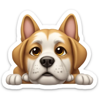 Dog being chill sticker