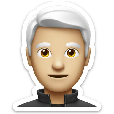 white head hacker sticker