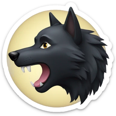 black Wolf sticker