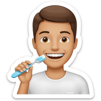 brush the teeth sticker