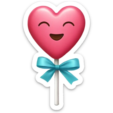 lollipop heart sticker