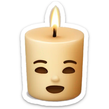 Glaze frangrace candle with tea color sticker