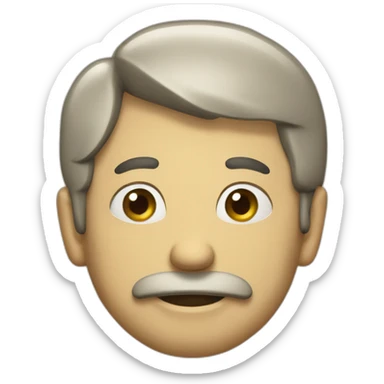 Monsieur qui mange sticker